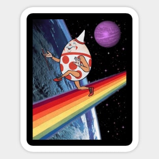 Humpty Dumpty in space Sticker